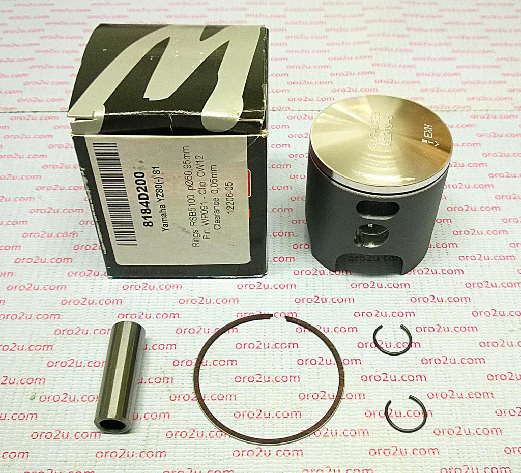 PISTON KIT 1981 YZ80 51.00mm, FORGED WOSSNER 8184D200