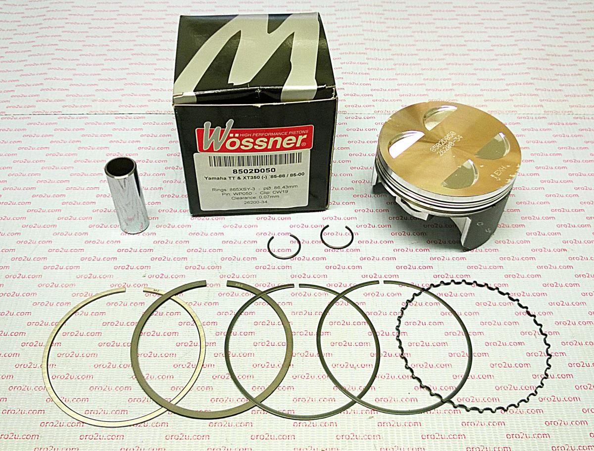 PISTON KIT XT350 TT350 86.50, FORGED WOSSNER 8502D050