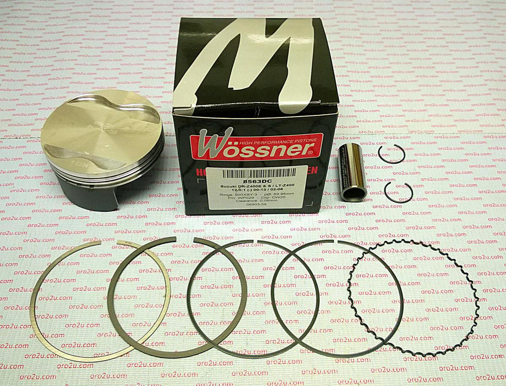 PISTON KIT LTZ400 90.00, FORGED WOSSNER 8563DB