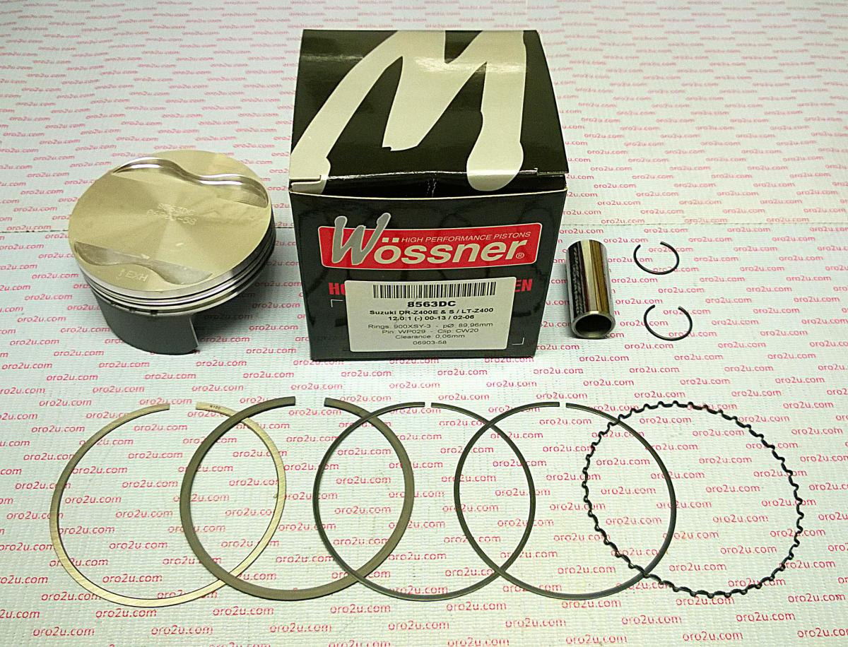 PISTON KIT LTZ400 95.00, FORGED WOSSNER 8563D550