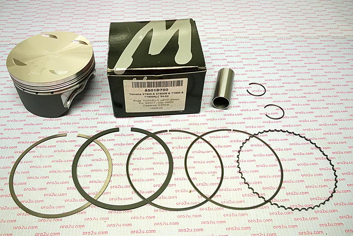 PISTON KIT 98-01 YFM600 101.00, FORGED WOSSNER 8501D600