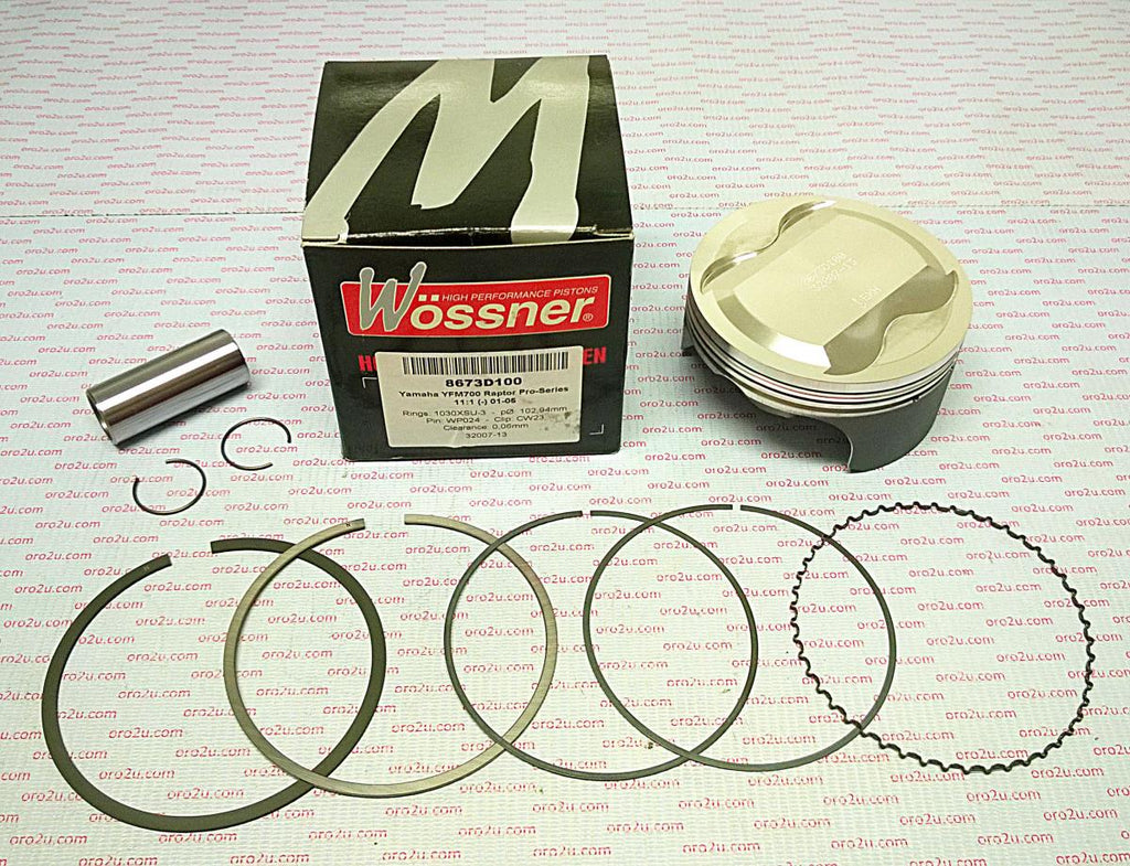 PISTON KIT 06-11 YFM700 HC 103, WOSSNER 8673D100 RAPTOR