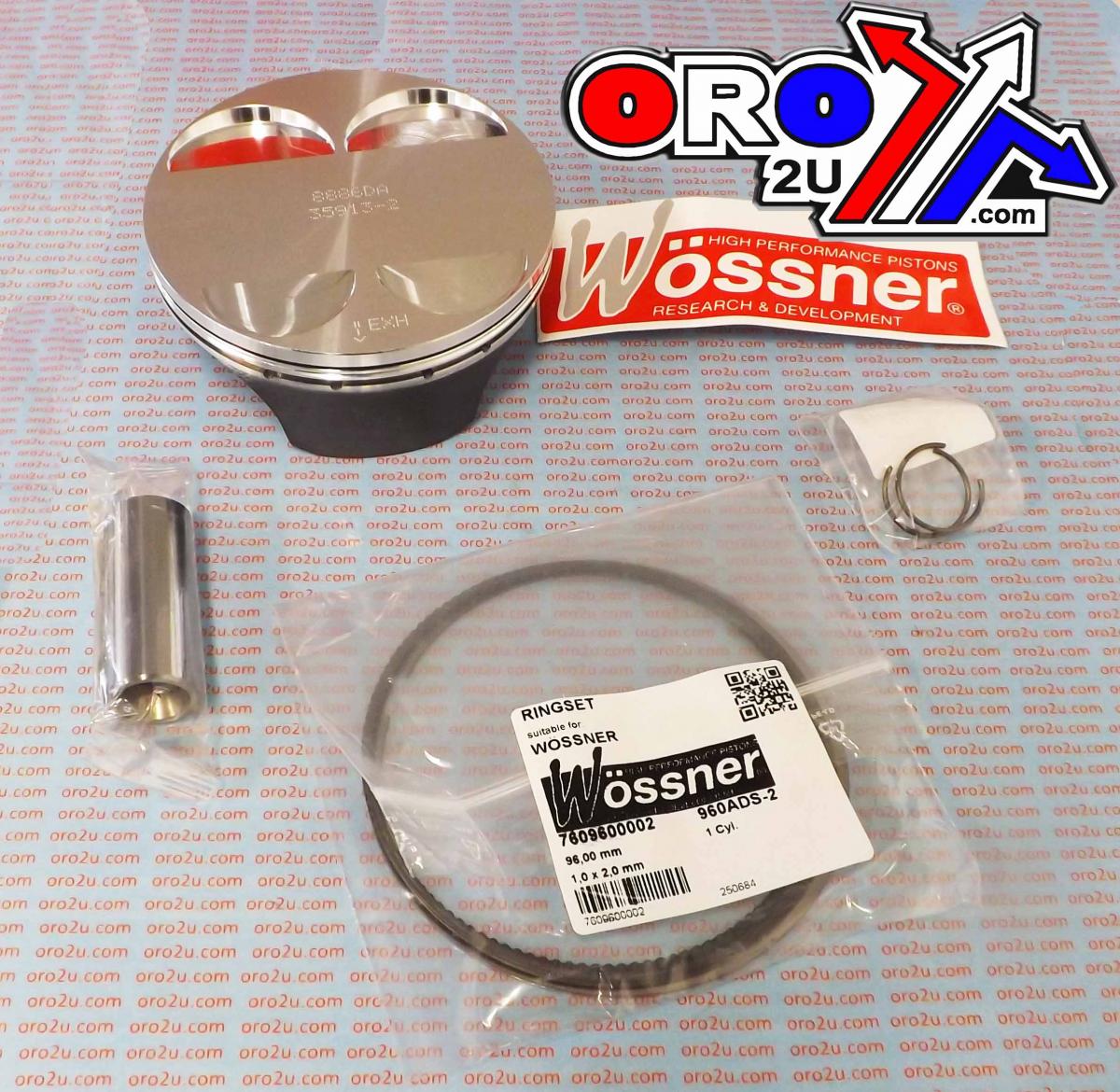 PISTON KIT 13-17 RMZ450 96.00, WOSSNER 8886DB SUZUKI