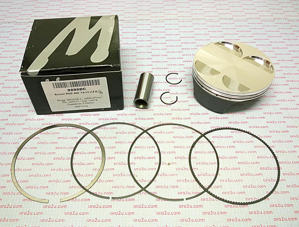 PISTON KIT 13-17 RMZ450 96.00, WOSSNER 8886DC SUZUKI