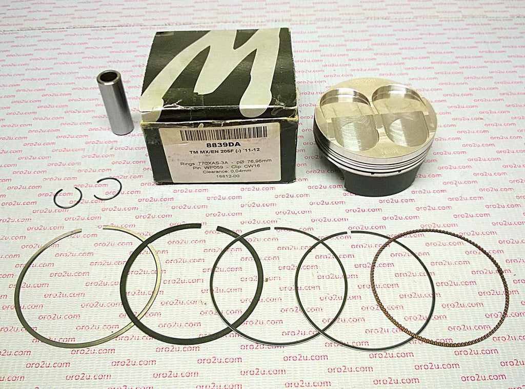PISTON KIT 11-12 TM250F FI 77, FORGED WOSSNER 8839DA