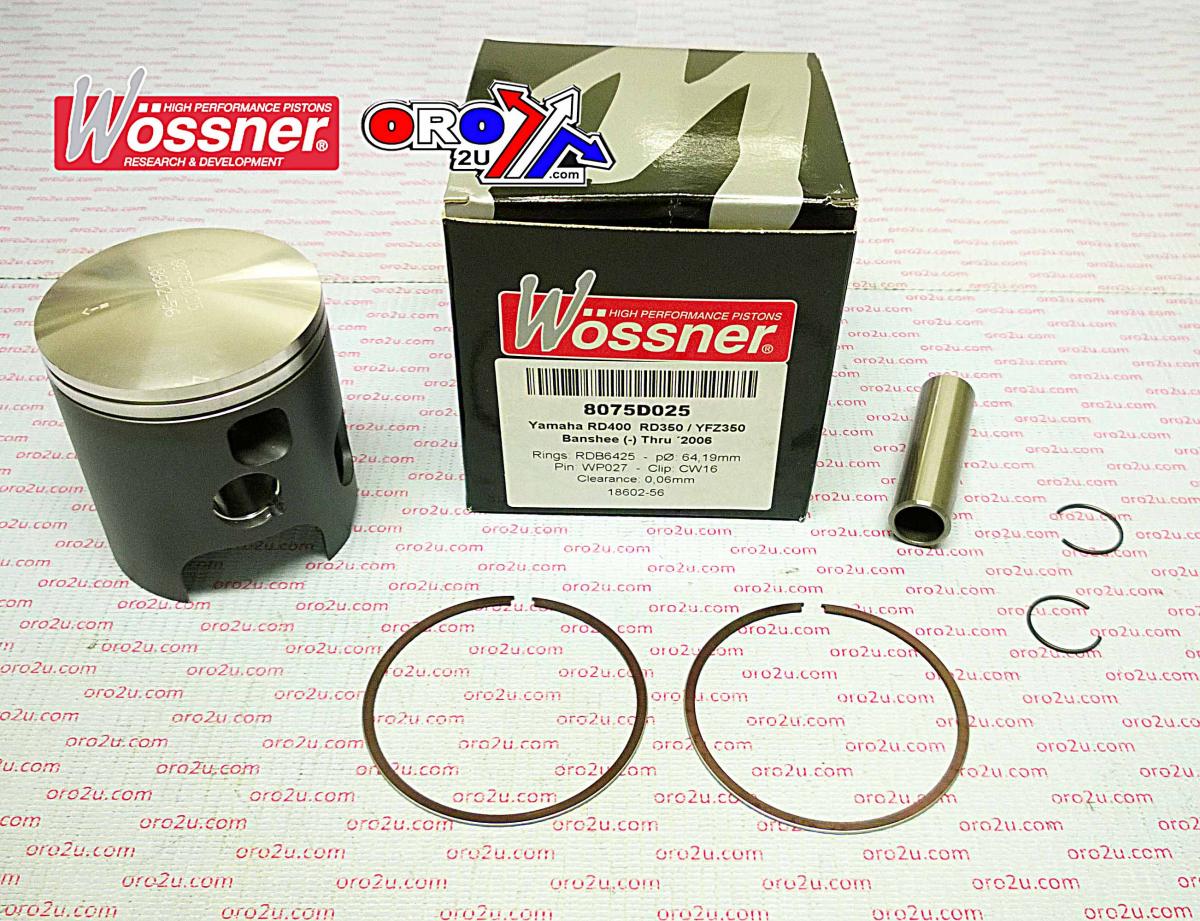 PISTON KIT 87-09 YFZ350 66.50, WOSSNER 8075D250 YAMAHA ATV