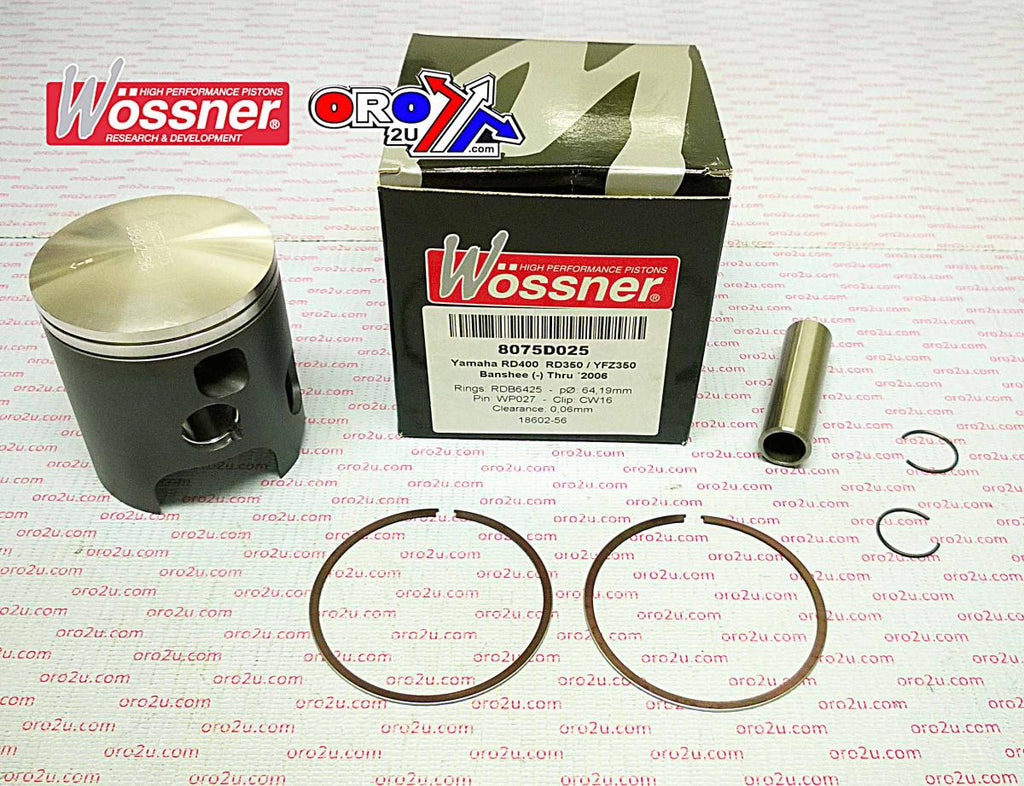 PISTON KIT 87-09 YFZ350 68.50, WOSSNER 8075D450 YAMAHA ATV