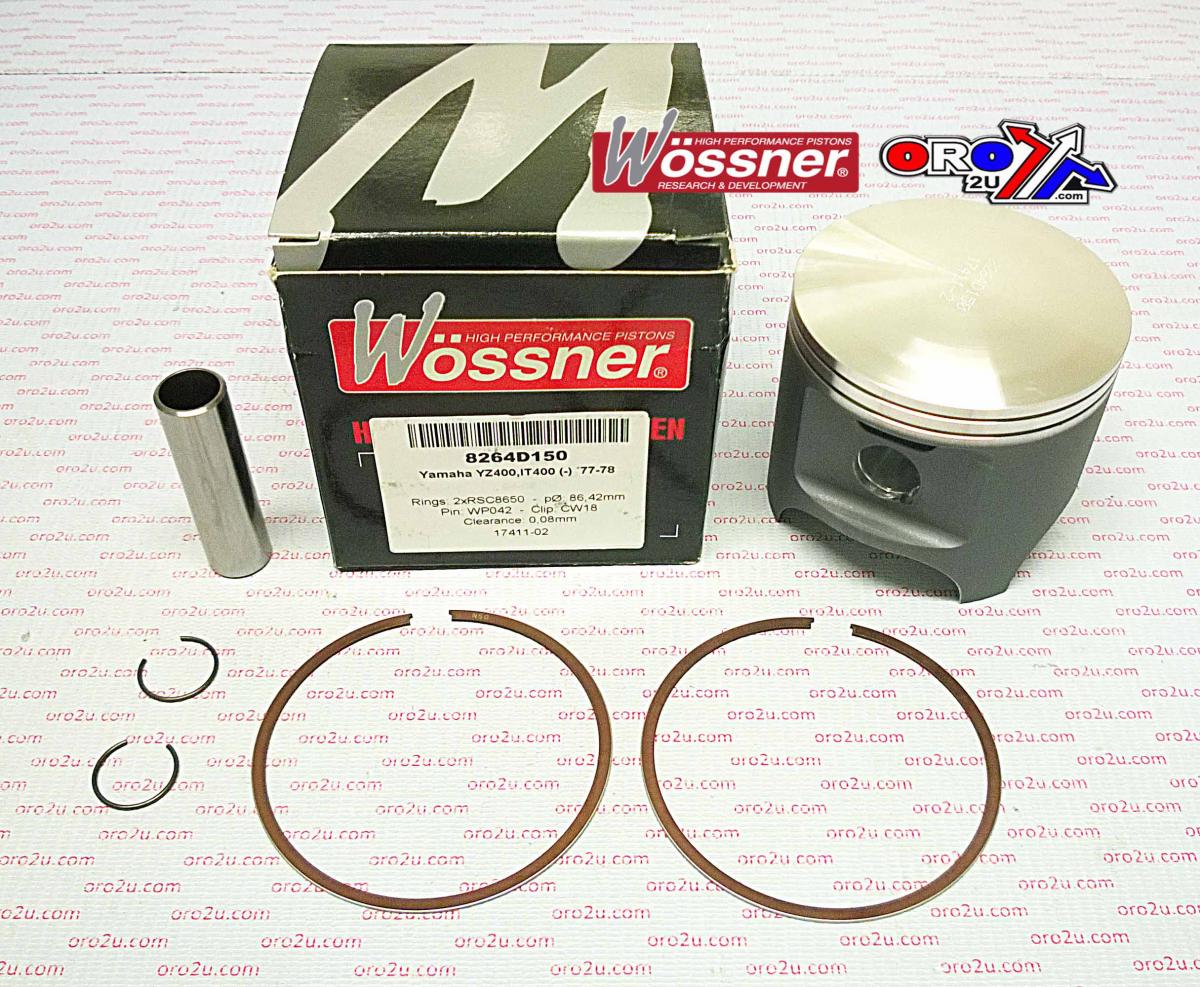 PISTON KIT 77-78 YZ400 87.00, WOSSNER 8264D200 YAMAHA MX, 77-78 IT400
