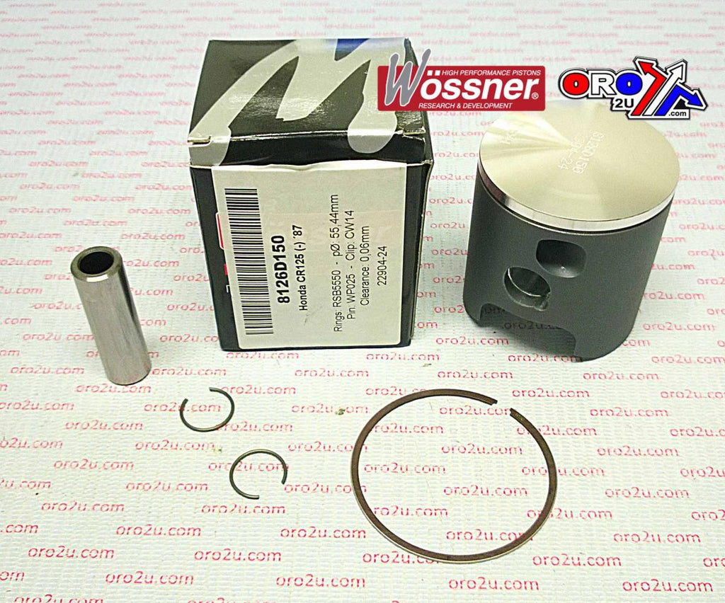PISTON KIT 1987 CR125 54.00, WOSSNER 8126DA HONDA MX