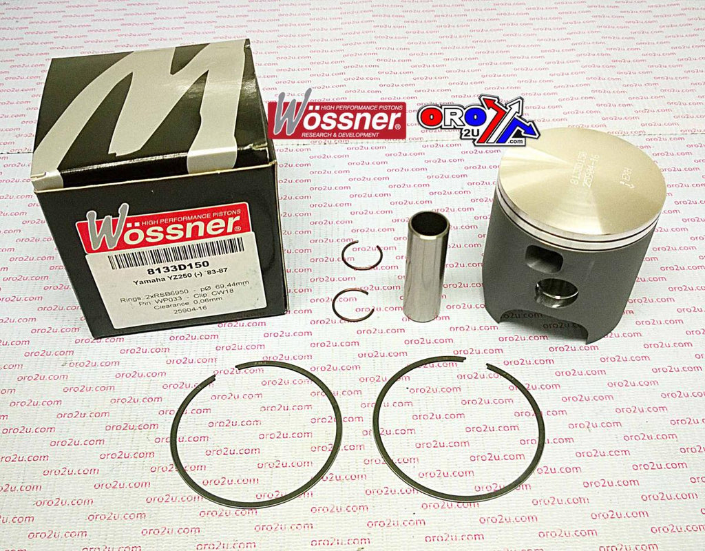 PISTON KIT 83-87 YZ250 68.00, WOSSNER 8133DA YAMAHA MX 39X-11630-00-00