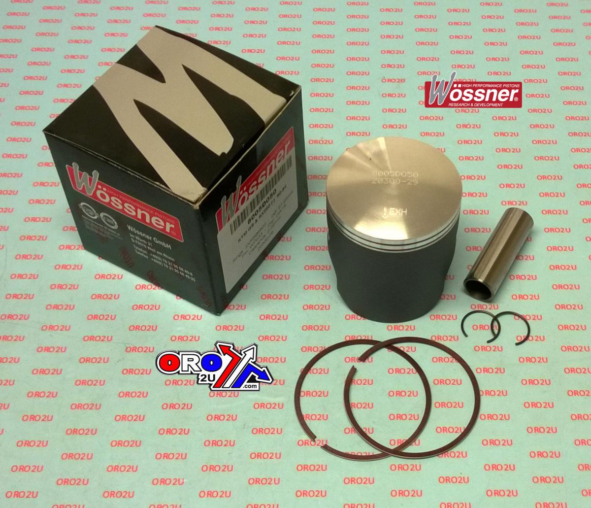 PISTON KIT 90-94 KTM250 67.50, WOSSNER 8005DA FORGED