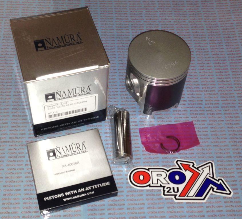 PISTON KIT 92-98 YZ250 68.00 A, NAMURA NX-40026 YAMAHA MX