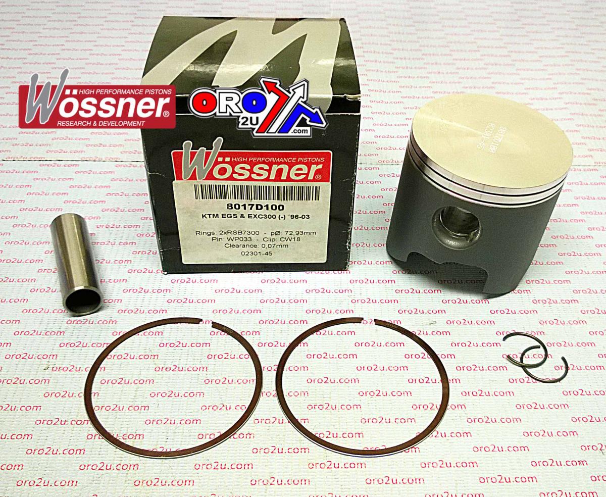 PISTON KIT 96-03 KTM300 72.00, WOSSNER 8017DC FORGED