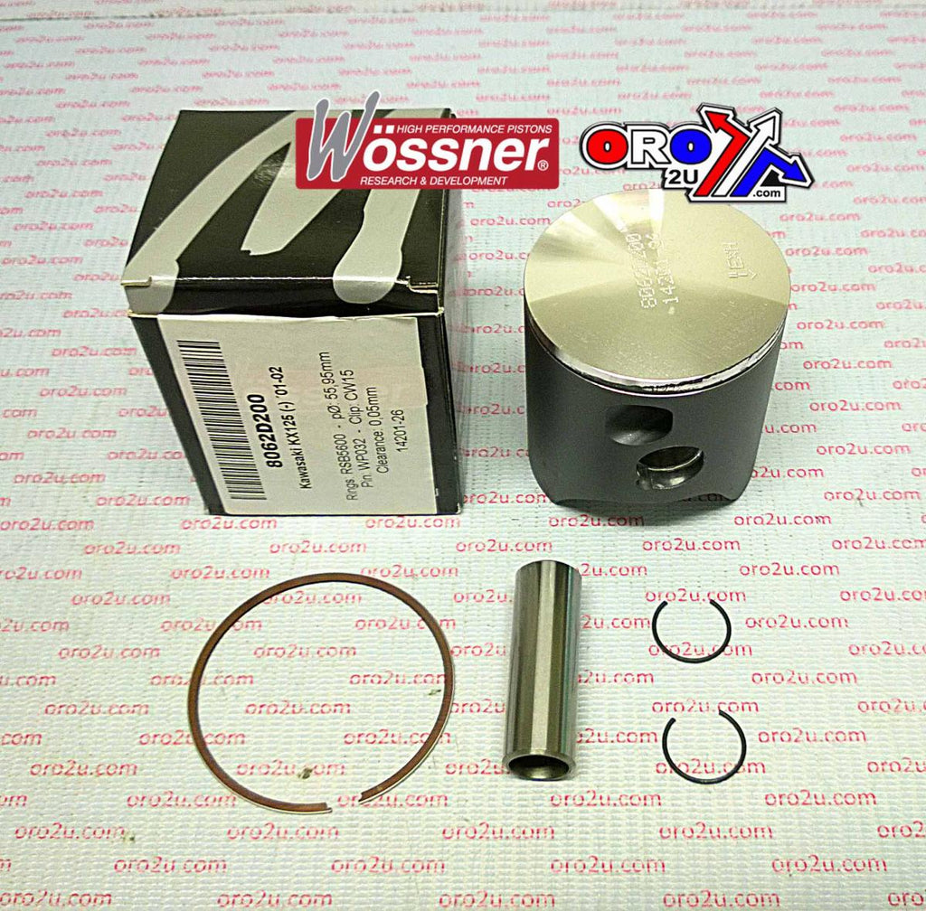 PISTON KIT 01-02 KX125 54.00 A, WOSSNER 8062DA 13001-1642