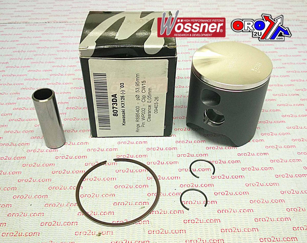 PISTON KIT 03 KX125 54.00 C, WOSSNER 8073DC KAWASAKI MX