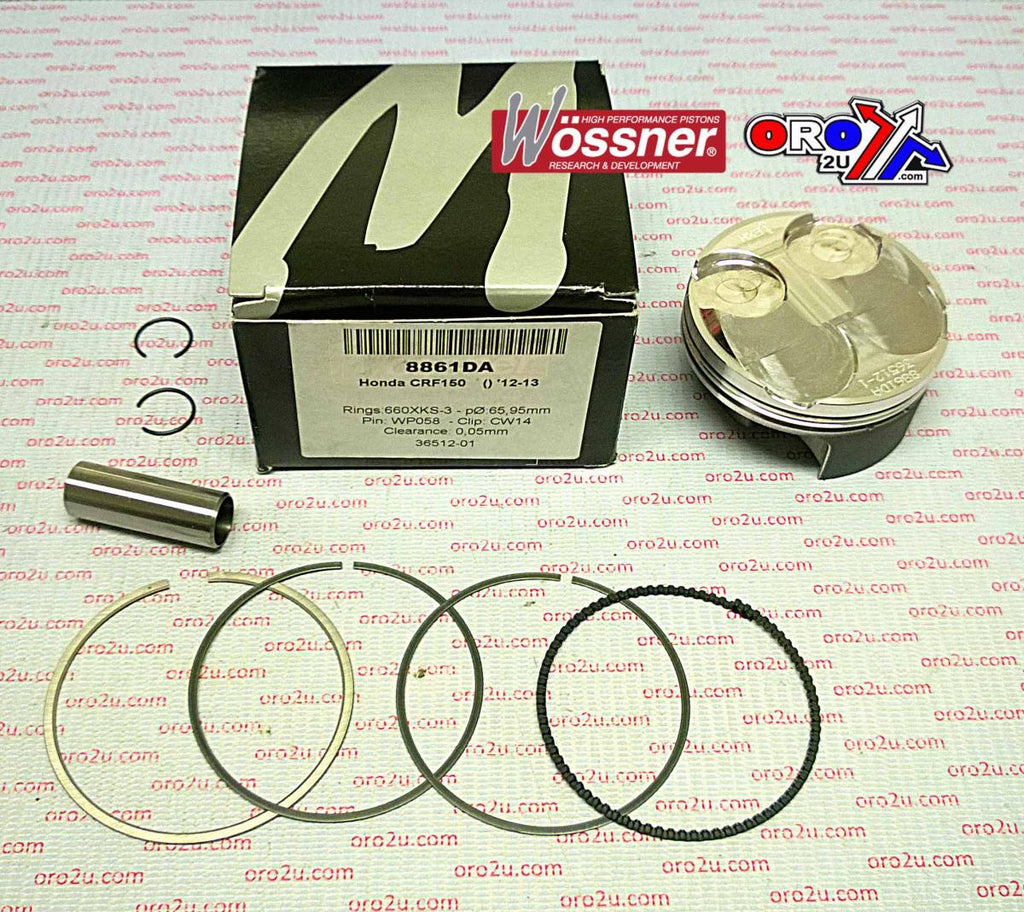 PISTON KIT 12-18 CRF150R 66.00, 8861DA WOSSNER, 13101-KSE-A70