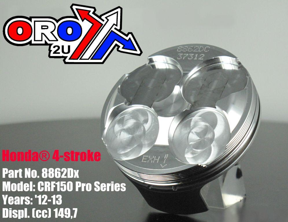 PISTON KIT 12-18 CRF150R 66.00, WOSSNER 8862DA HC, 13101-KSE-A70