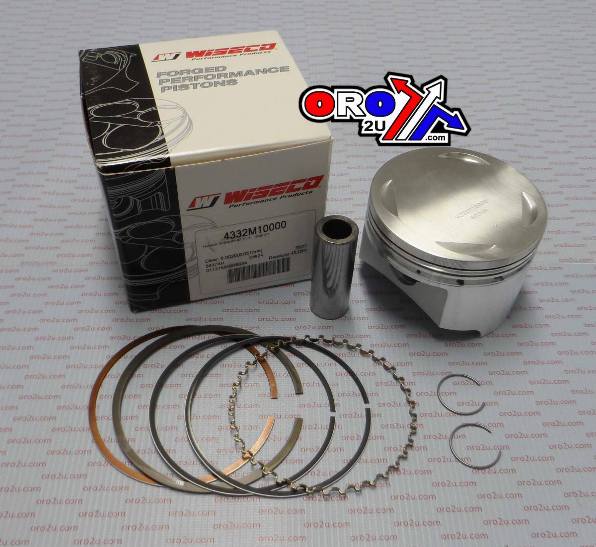 PISTON 83-87 XL600R 100.00, WISECO 4332M10000 HONDA, 56-W926