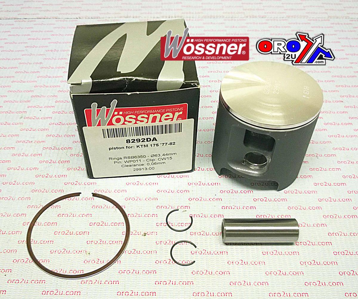 PISTON KIT KTM 175GS 63.50, WOSSNER 8292DA KTM GS 77-82
