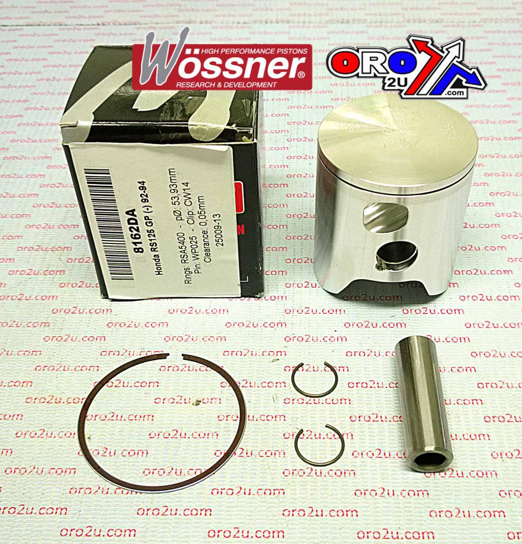 PISTON KIT 92-94 RS125 GP 54.0, FORGED WOSSNER 8162DB