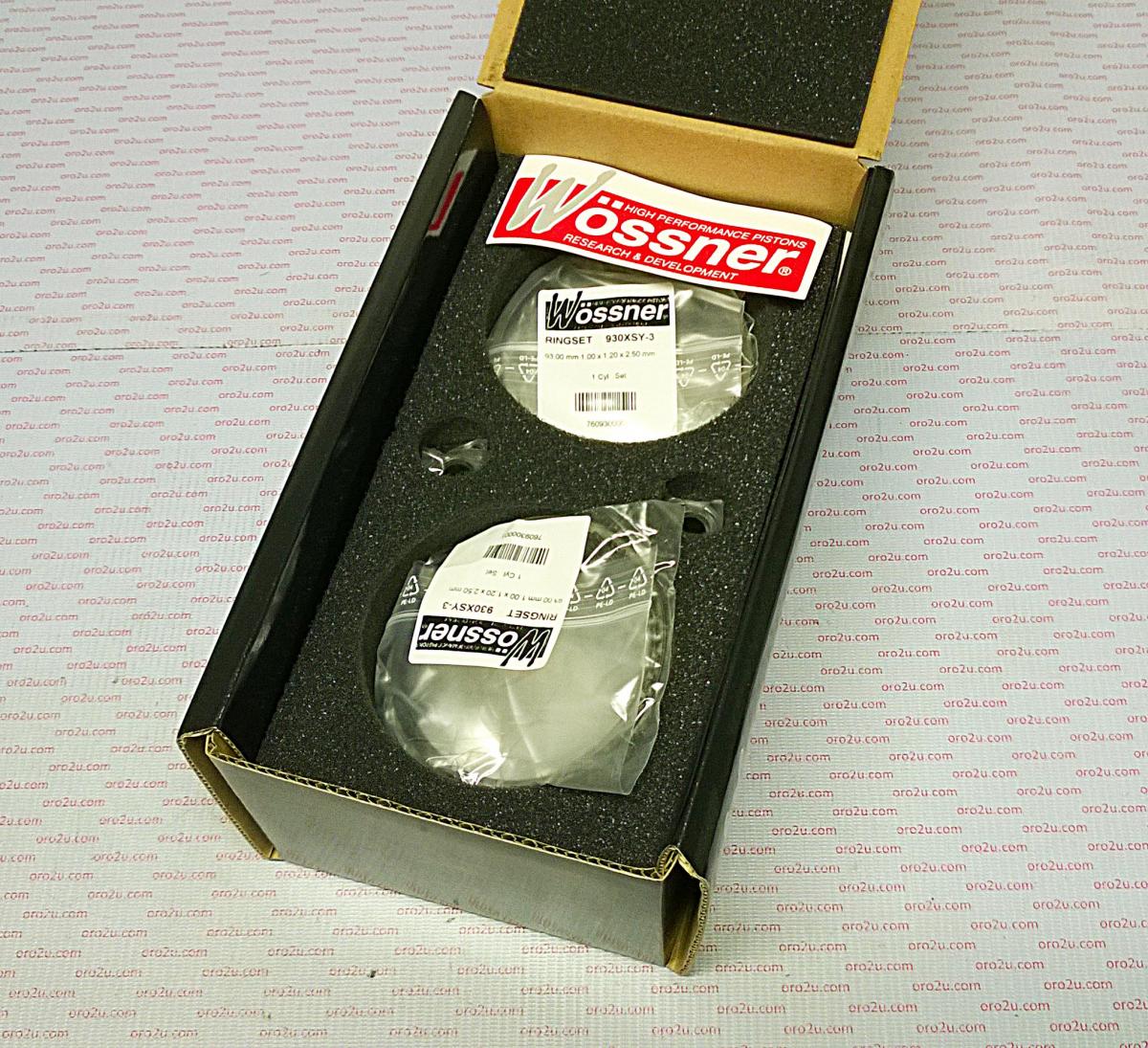 PISTON KIT ALL 1098 DUCATI, WOSSNER K8763DA-2ROAD