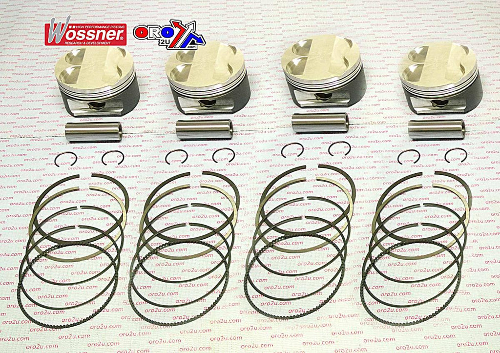 PISTON KIT (SET OF 4) 1990-2001 KAWASAKI ZX11/1100 WOSSNER K8800D200-4
