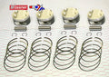 PISTON KIT (SET OF 4) 1990-2001 KAWASAKI ZX11/1100 WOSSNER K8800D200-4