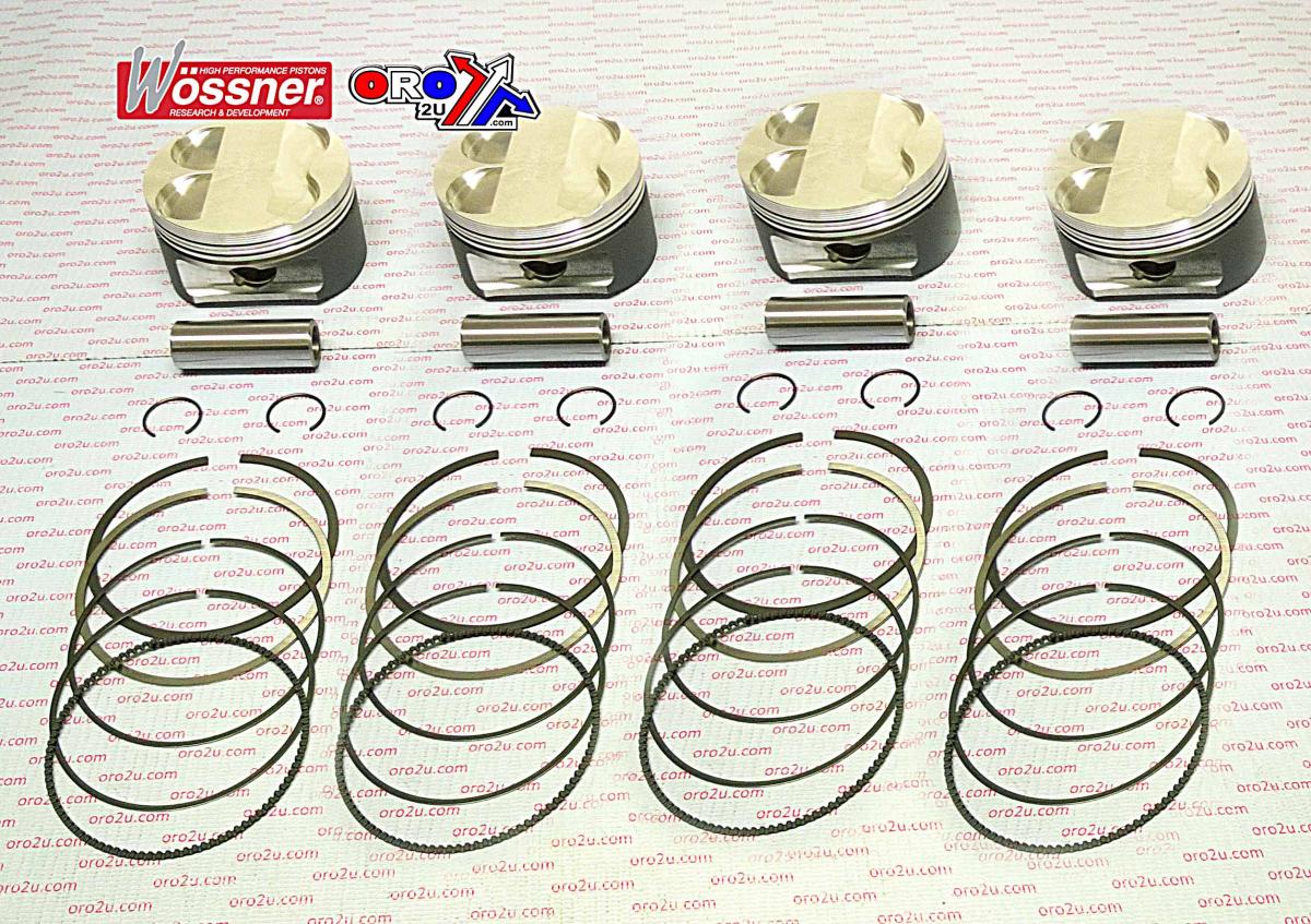 PISTON KIT (SET OF 4) 1990-2001 KAWASAKI ZX11/1100 WOSSNER K8800D200-4