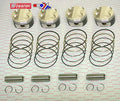 PISTON KIT 90-01 ZX11 KAW, WOSSNER K8801D200-4 ROAD, KAWASAKI