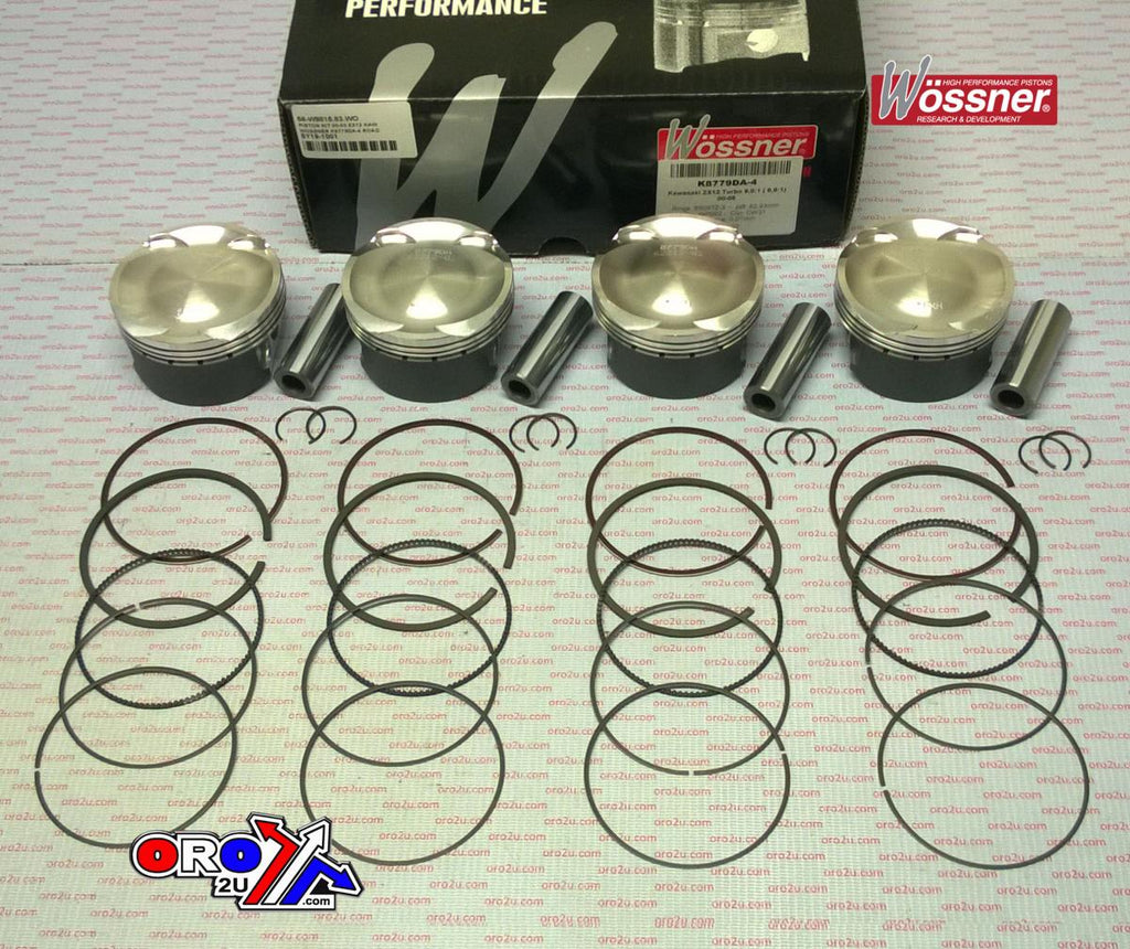 PISTON KIT 2000-2005 KAWASAKI ZX12 WOSSNER K8779DA-4