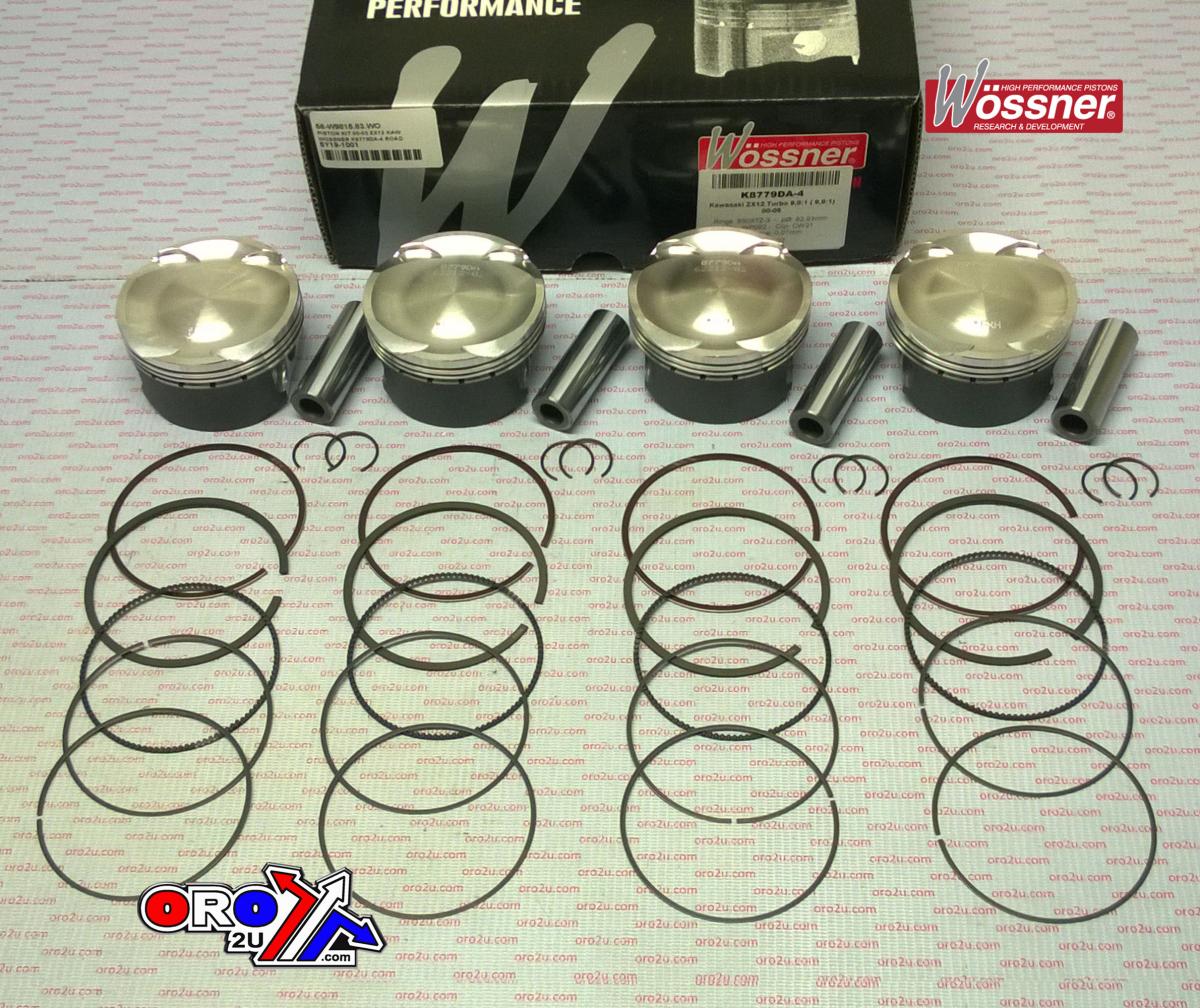 PISTON KIT 2000-2005 KAWASAKI ZX12 WOSSNER K8779DA-4