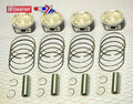 PISTON KIT 00-05 ZX12 KAW, WOSSNER K8779D200-4 ROAD, KAWASAKI