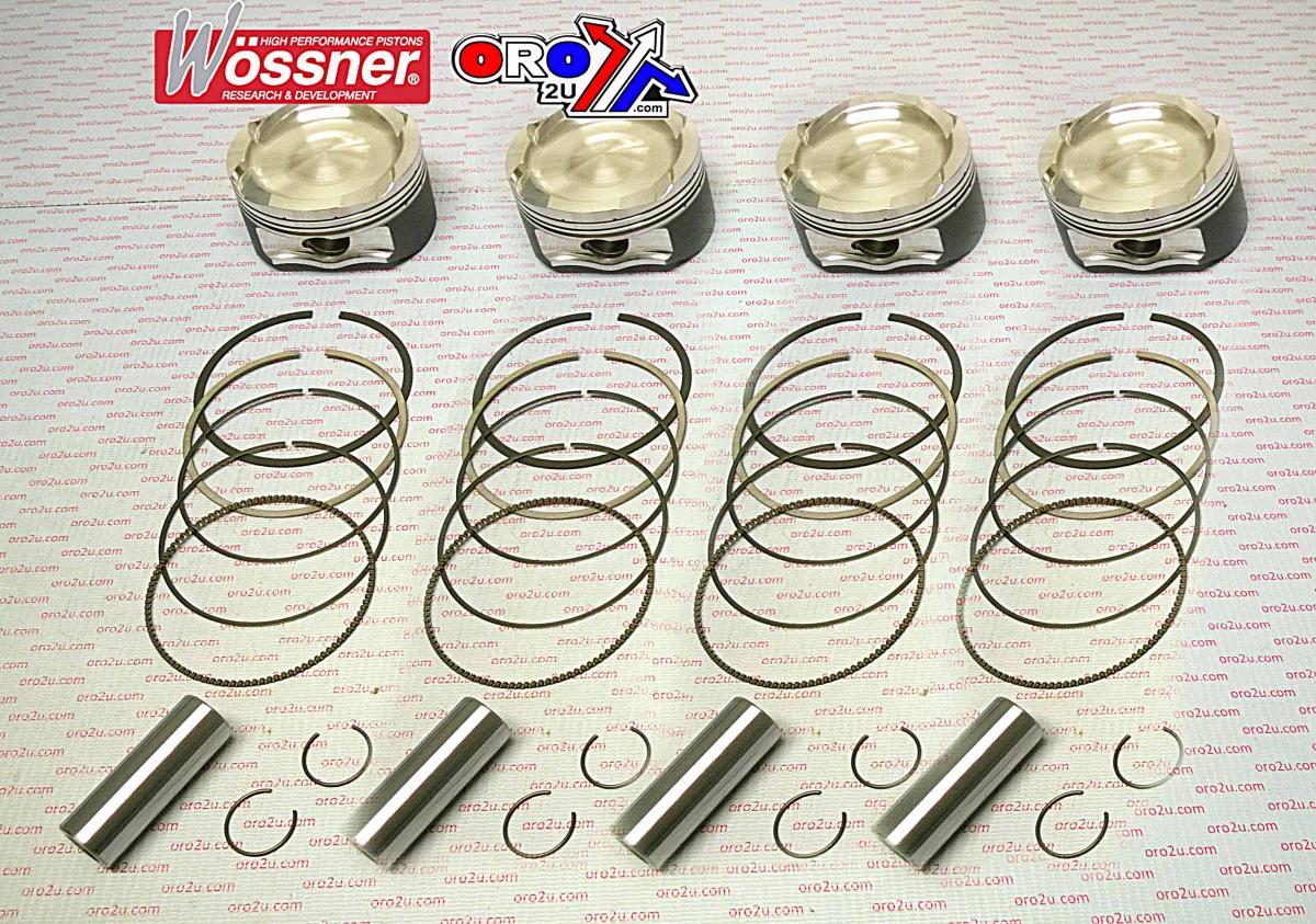 PISTON KIT 86mm 2006-2009 KAWASAKI ZX14 WOSSNER K8785D200-4