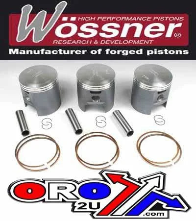 PISTON KIT SET/3 KAW. 500 KH, WOSSNER K8247DA-3 60.00mm