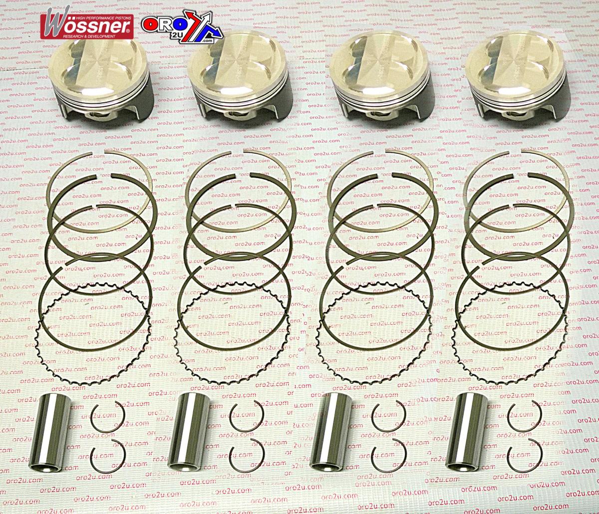 PISTON KIT SET/4 GSXR1100 85, WOSSNER K8530D700-4 SUZUKI, OVERSIZE 7.00mm / 1315cc