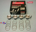 PISTON KIT SET/4 GSXR1000 73, WOSSNER K8755DA-4 SUZUKI, TURBO 2001-2004