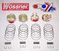 PISTON KIT 81 SET/4 1999-2007 SUZUKI HAYABUSA HC WOSSNER K8730DA-4 HC 3-RING