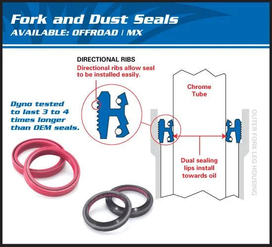SEAL WIPER SET ALLBALLS, ALLBALLS 56-141 FORK SEAL KIT