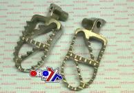 FOOT PEGS STAINLESS STEEL YAMAHA YZ WR HONDA CR 60-201.DR