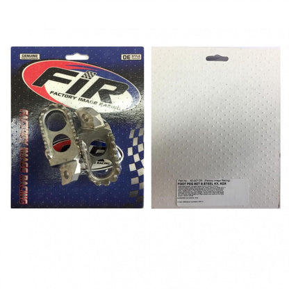 FOOT PEGS STAINLESS STEEL KX, KAWASAKI KX125/250, KDX