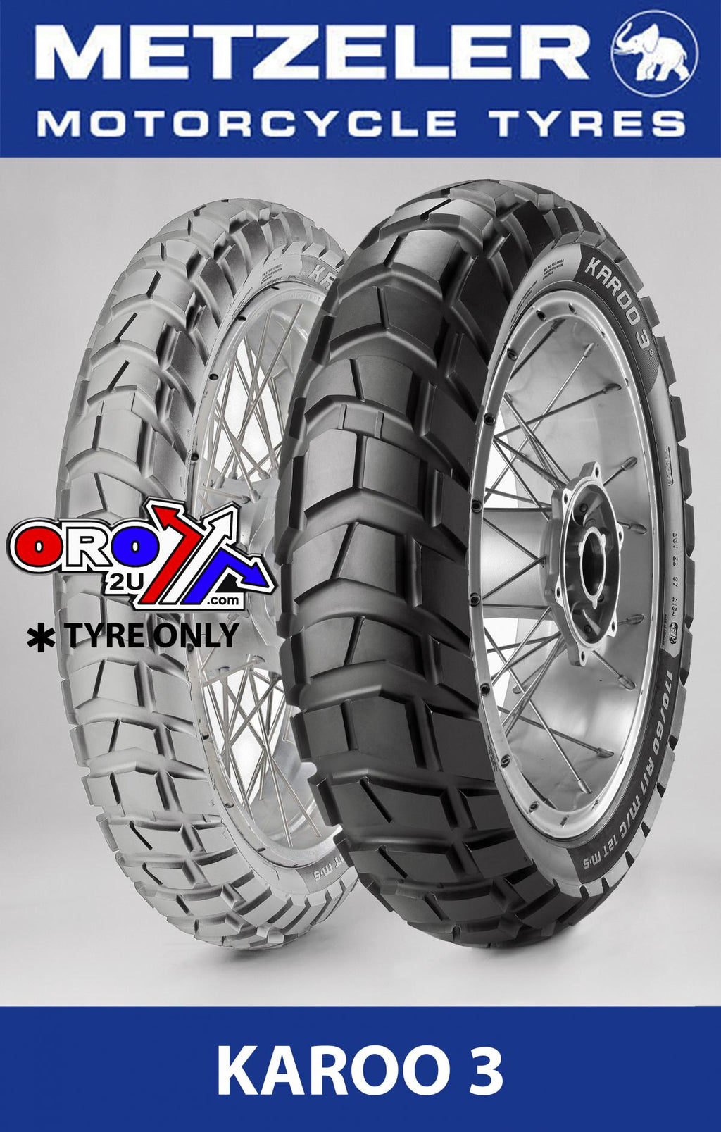 150/70 17 69R TL M+S KAROO 3, METZELER 2316300 REAR TYRE, ROAD, MC