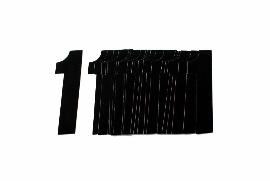 1 BLACK 4.5inc 11cm PK/20