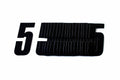 5 BLACK 4.5inc 11cm PK/20