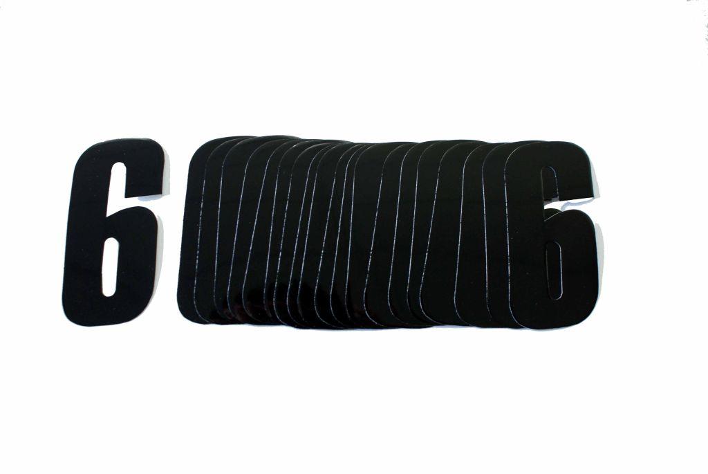 6/9 BLACK 4.5inc 11cm PK20