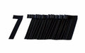 7 BLACK 4.5inc 11cm PK/20