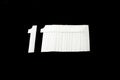 1 WHITE 4.5inc 11cm PK/20