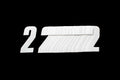 2 WHITE 4.5inc 11cm PK/20