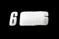 6/9 WHITE 4.5inc 11cmPK20