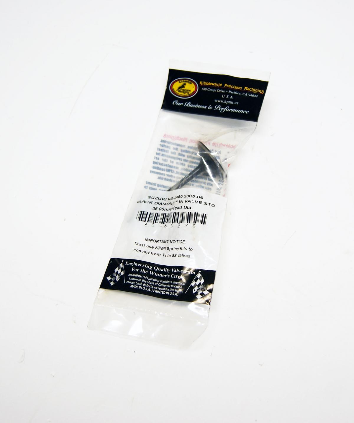 VALVE INTAKE RMZ450 05-06, KIBBLEWHITE 60-60270