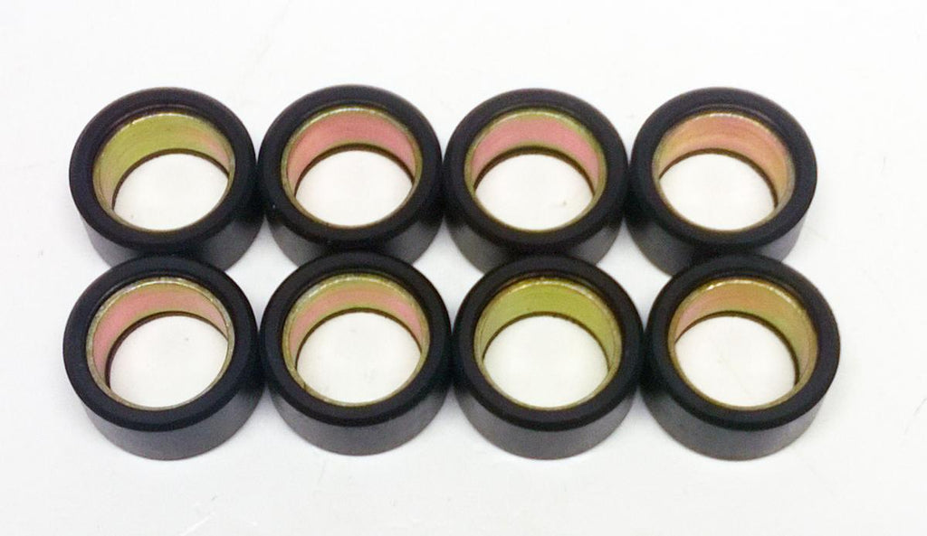 CLUTCH ROLLER SET 8PCS 30X15MM 15G YAMAHA KODIAK RHINO WOLVERINE GRIZZLY 5GH-17632-00